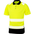 Heren Polo Result Recycled Safety R501X Fluor Geel